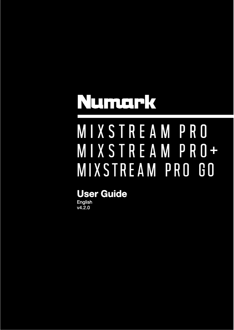 Image de la première page du manuel de l'appareil Mixstream Pro Go