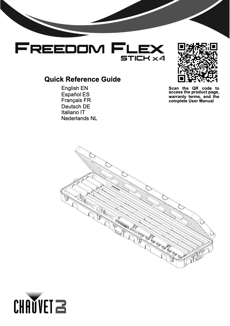 Page 1 de la notice Manuel utilisateur Chauvet Freedom Flex Stick X4