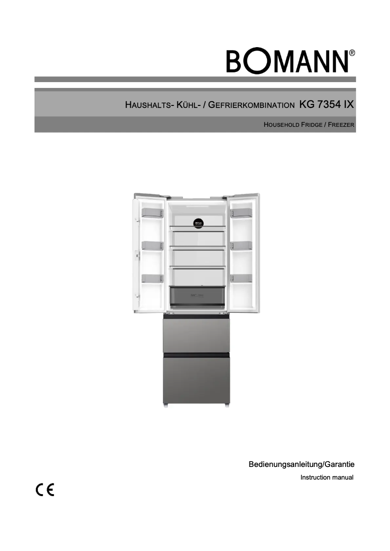 Page 1 de la notice Manuel utilisateur Bomann KG 7354 IX