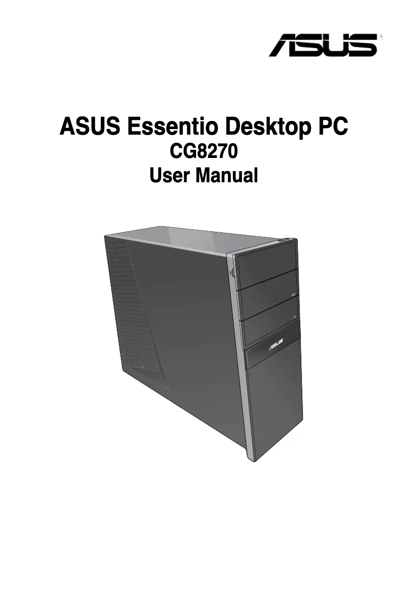 Page n°1 - Manuel utilisateur Asus Essentio CG8270