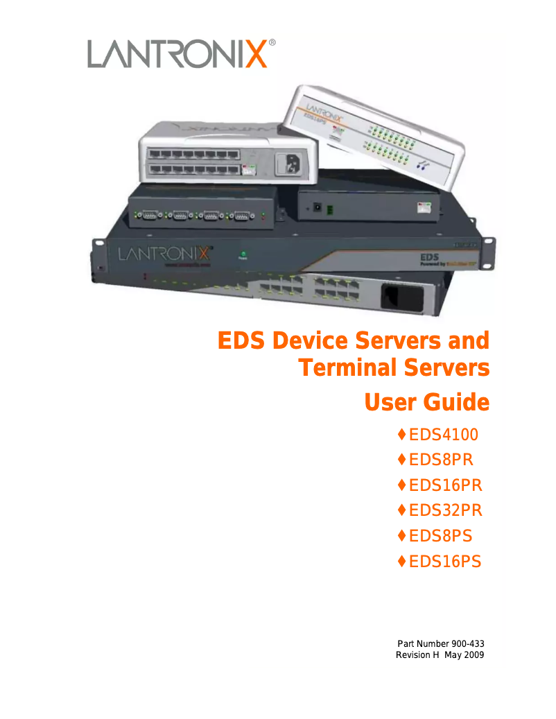 Page n°1 - Manuel utilisateur Lantronix EDS16PR