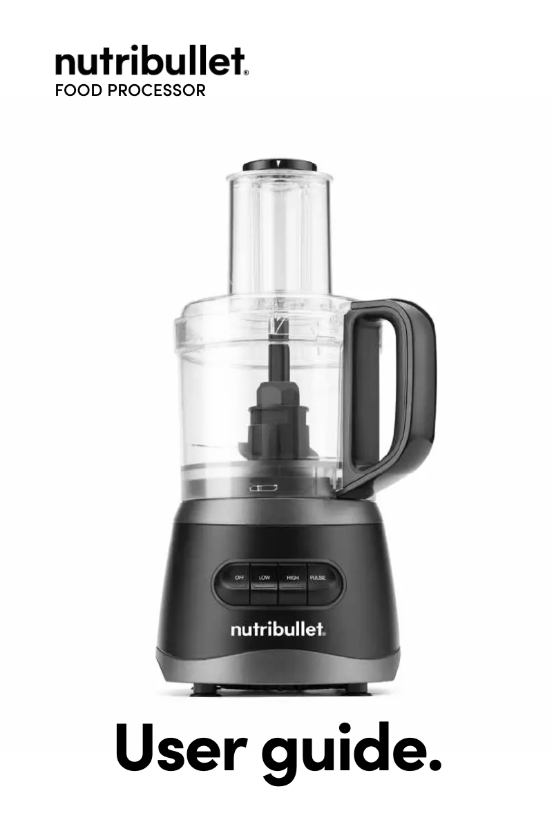 Página 1 del manual Manual de usuario NutriBullet Food Processor 7