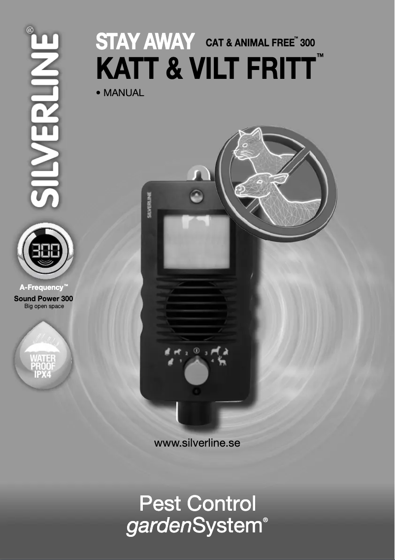 Page n°1 - Manuel utilisateur Silverline Cat & Animal Free 300