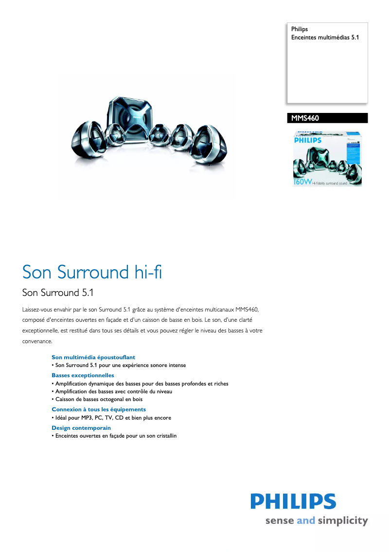 Image de la première page du manuel de l'appareil MMS460