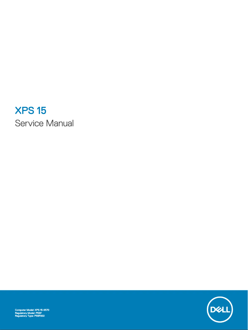 Page 1 de la notice Manuel utilisateur Dell XPS 15 9570