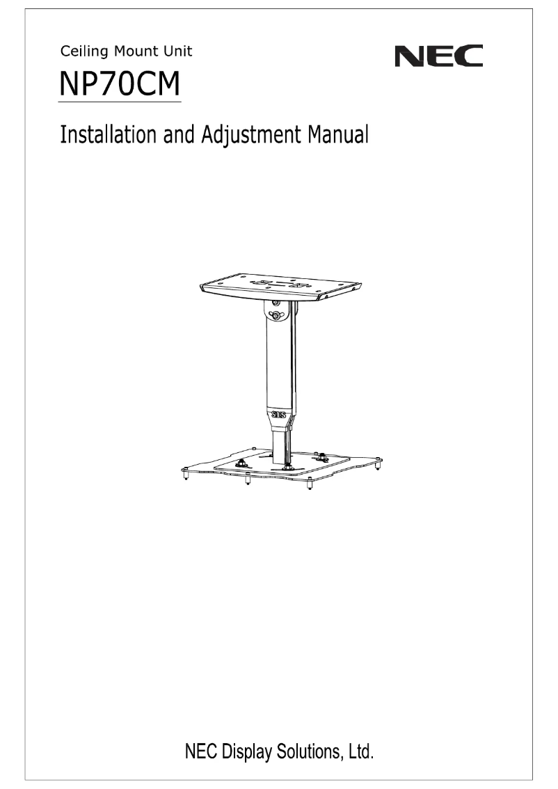 Page 1 de la notice Manuel utilisateur NEC NP70CM