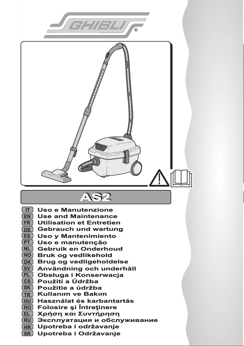 Page n°1 - Manuel utilisateur Ghibli AS2