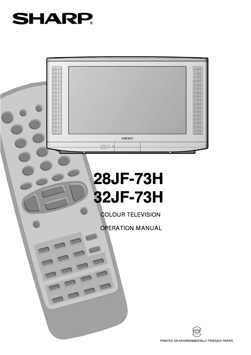 Image de la première page du manuel de l'appareil 28JF-73E