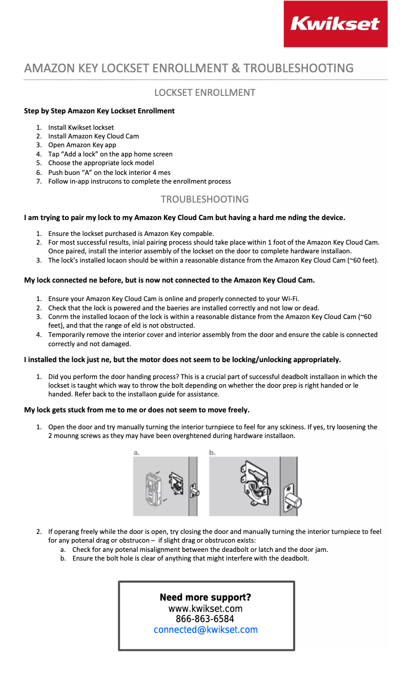 Image de la première page du manuel de l'appareil Amazon Key