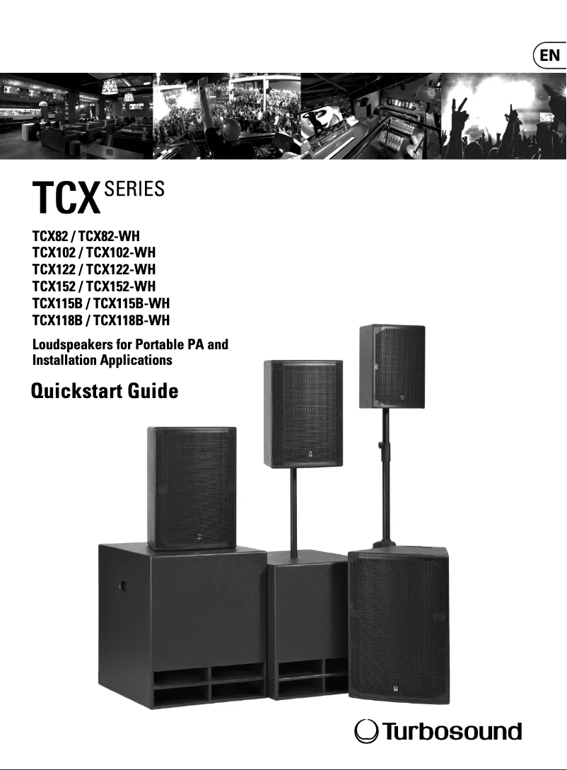 Page n°1 - Guide de démarrage rapide Turbosound TCX122