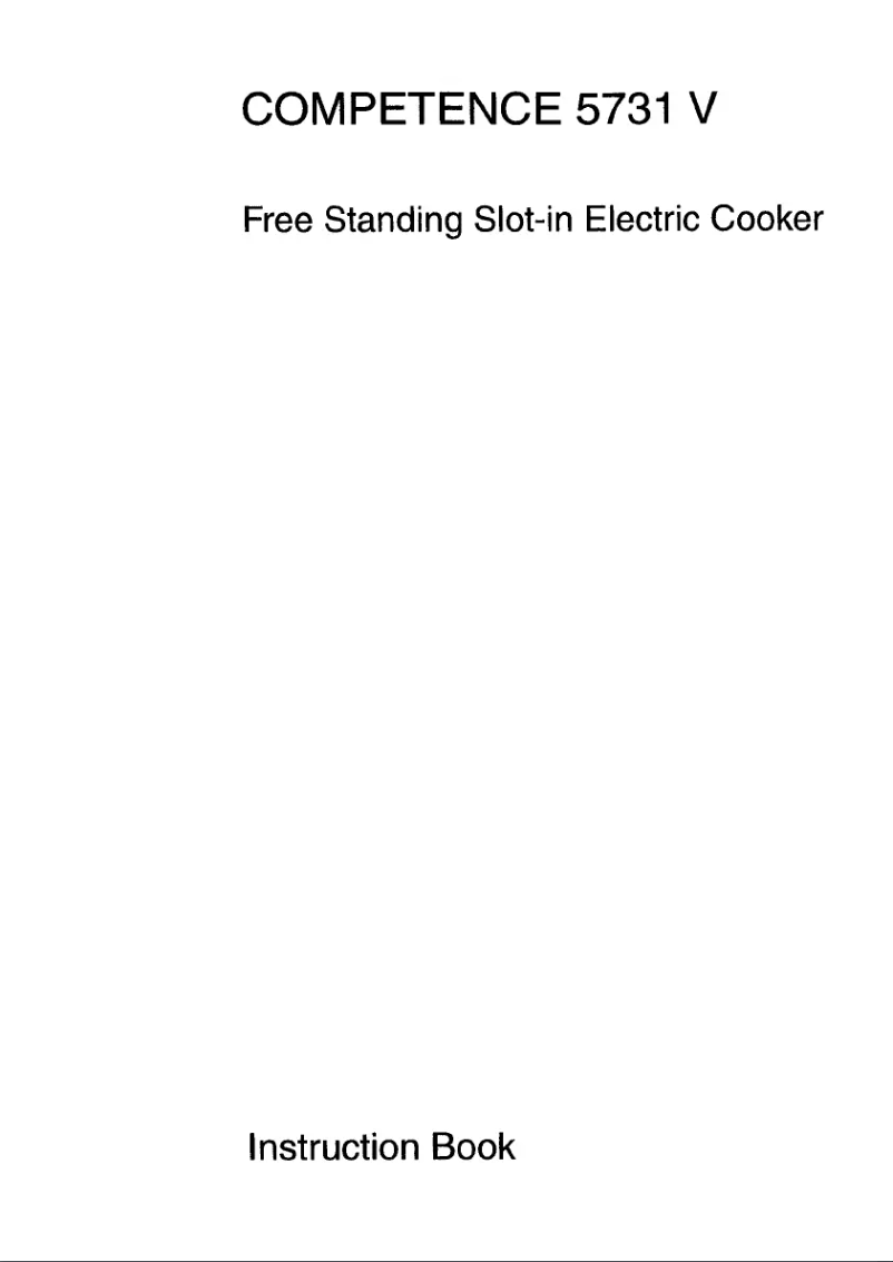 Página 1 del manual Manual de usuario AEG Competence 5731 V-ew