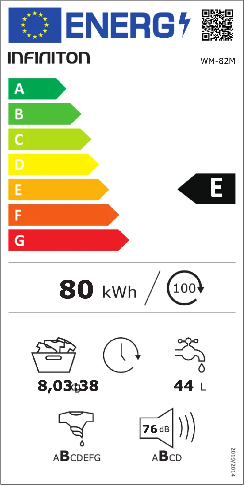 Page 1 de la notice Manuel utilisateur Infiniton WM-82M