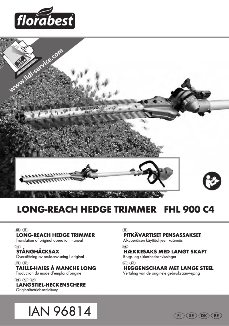 Page 1 de la notice Manuel utilisateur Florabest FHL 900 C4