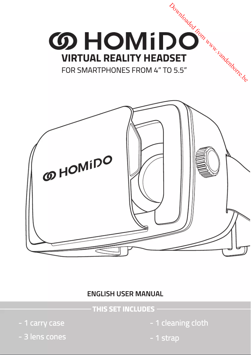 First page image of the manual for Virtual Reality Headset