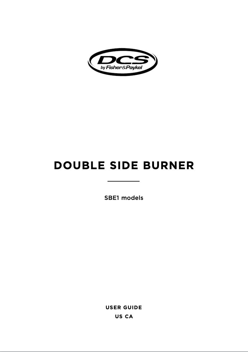 Page n°1 - Manuel utilisateur DCS SBE1