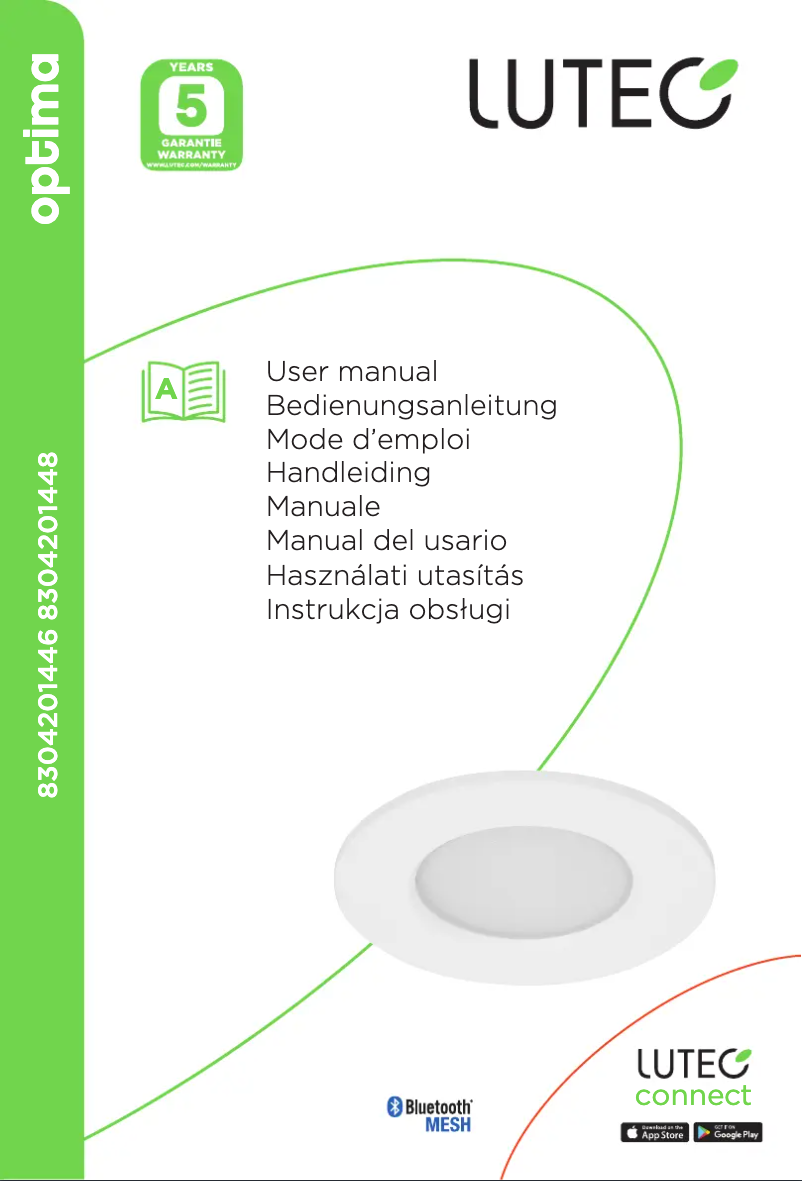 Page 1 of the manual User Manual Lutec Optima