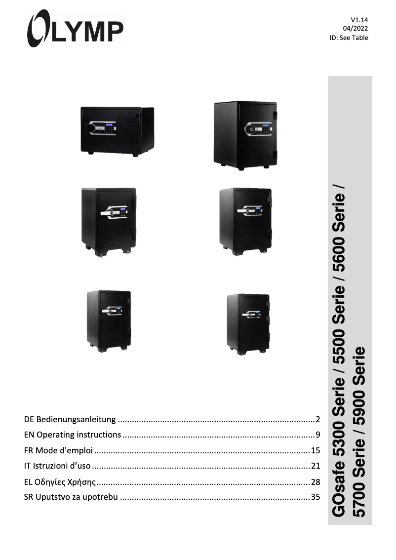 Image de la première page du manuel de l'appareil GOsafe 5350FP