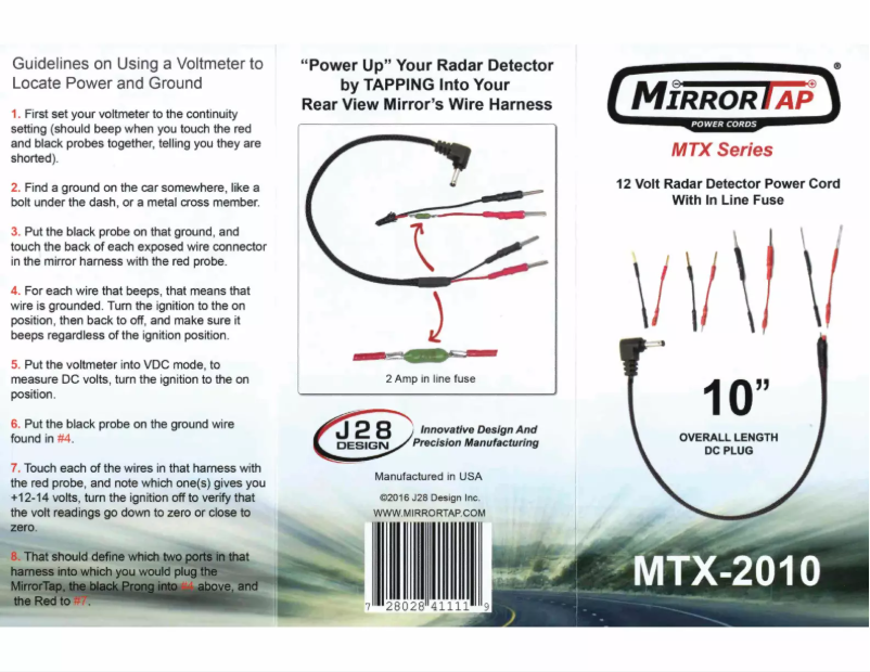 Page n°1 - Manuel utilisateur BlendMount MTX-2010