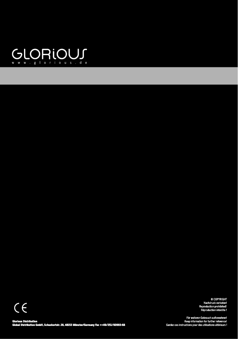 Page n°1 - Manuel utilisateur Glorious Record Box Advanced 110