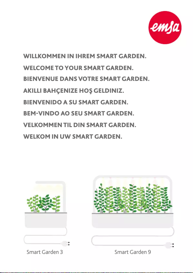 Página 1 del manual Manual de usuario EMSA Smart Garden 9