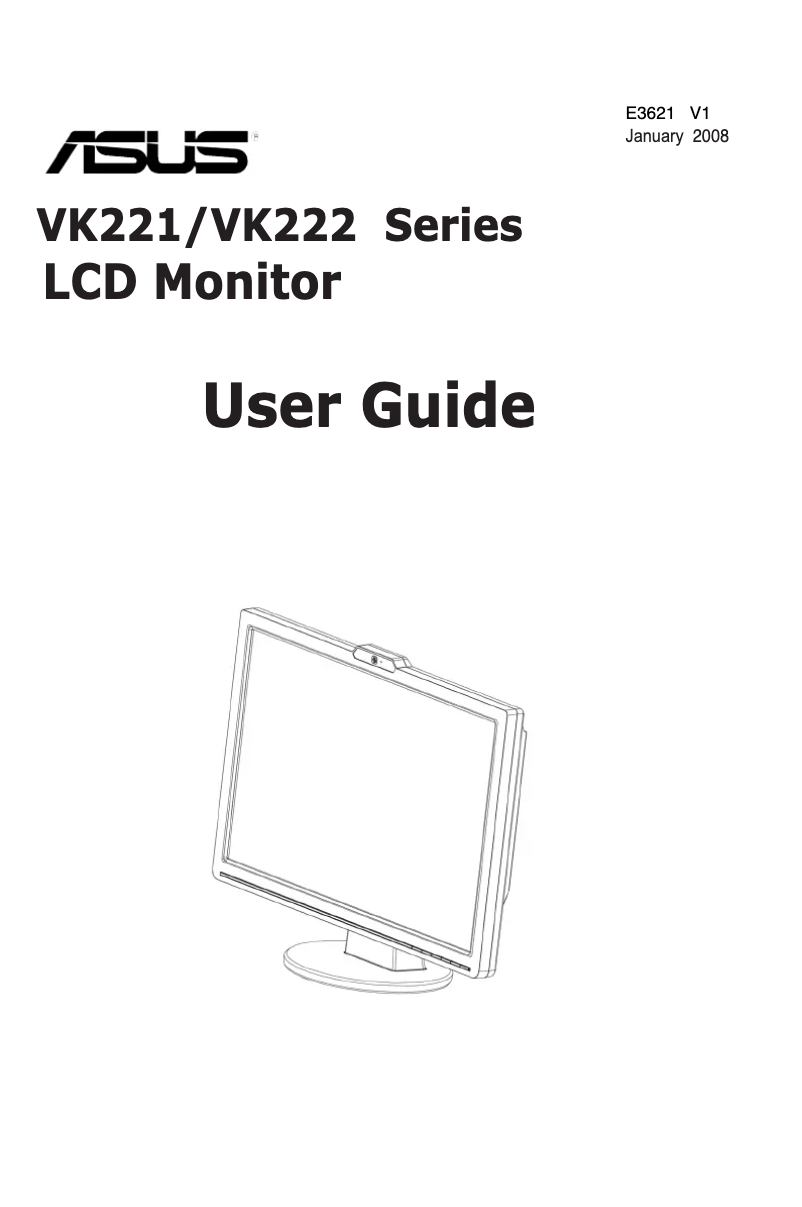 Page 1 de la notice Manuel utilisateur Asus VK222H