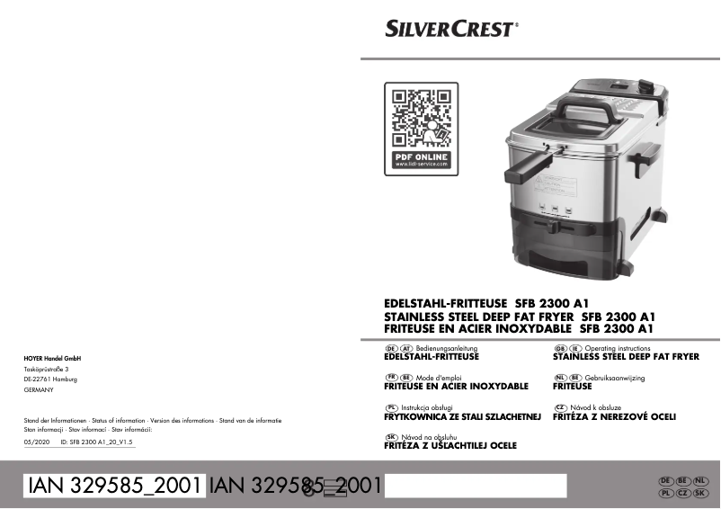 Image de la première page du manuel de l'appareil SFB 2300 A1