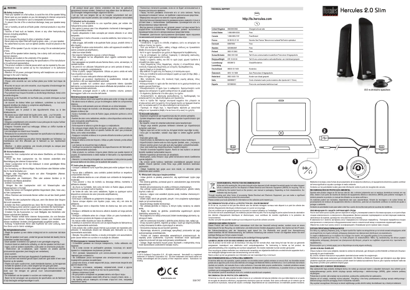 Page n°1 - Manuel utilisateur Hercules 2.0 Slim