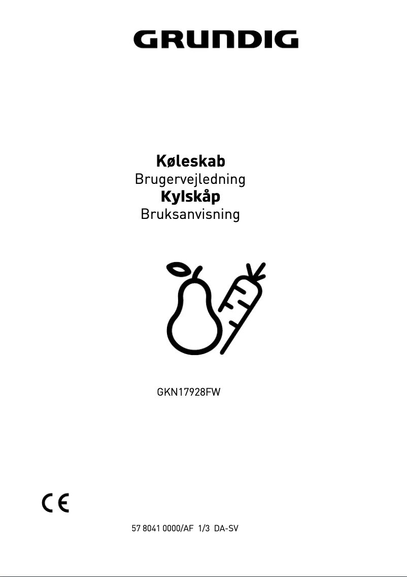 Image de la première page du manuel de l'appareil GKN17928FW