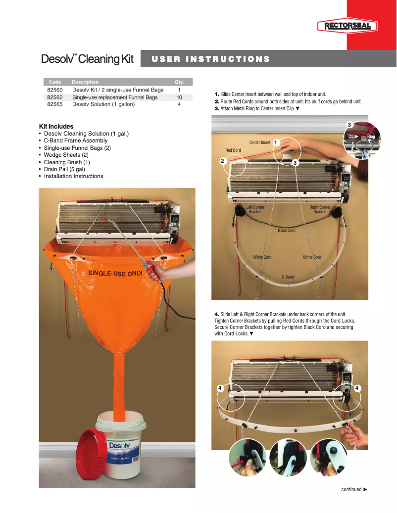 Page n°1 - Manuel utilisateur RectorSeal Desolv