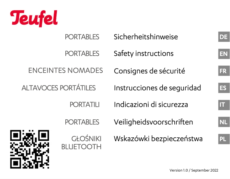 Image de la première page du manuel de l'appareil Motiv Go Voice