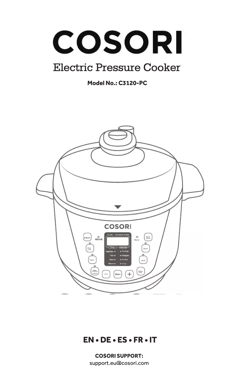 Page 1 de la notice Manuel utilisateur Cosori C3120-PC