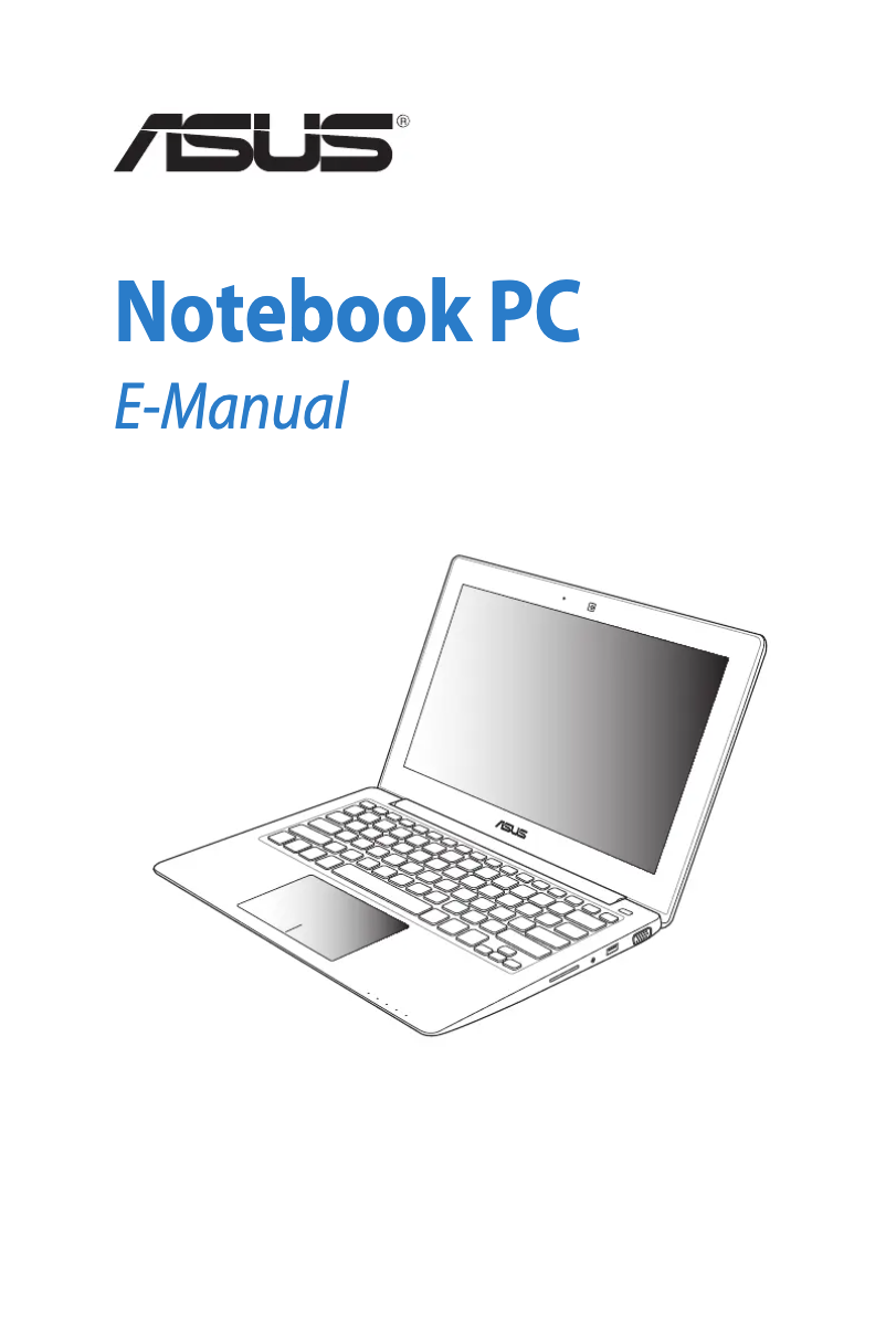 Page n°1 - Manuel utilisateur Asus X202E