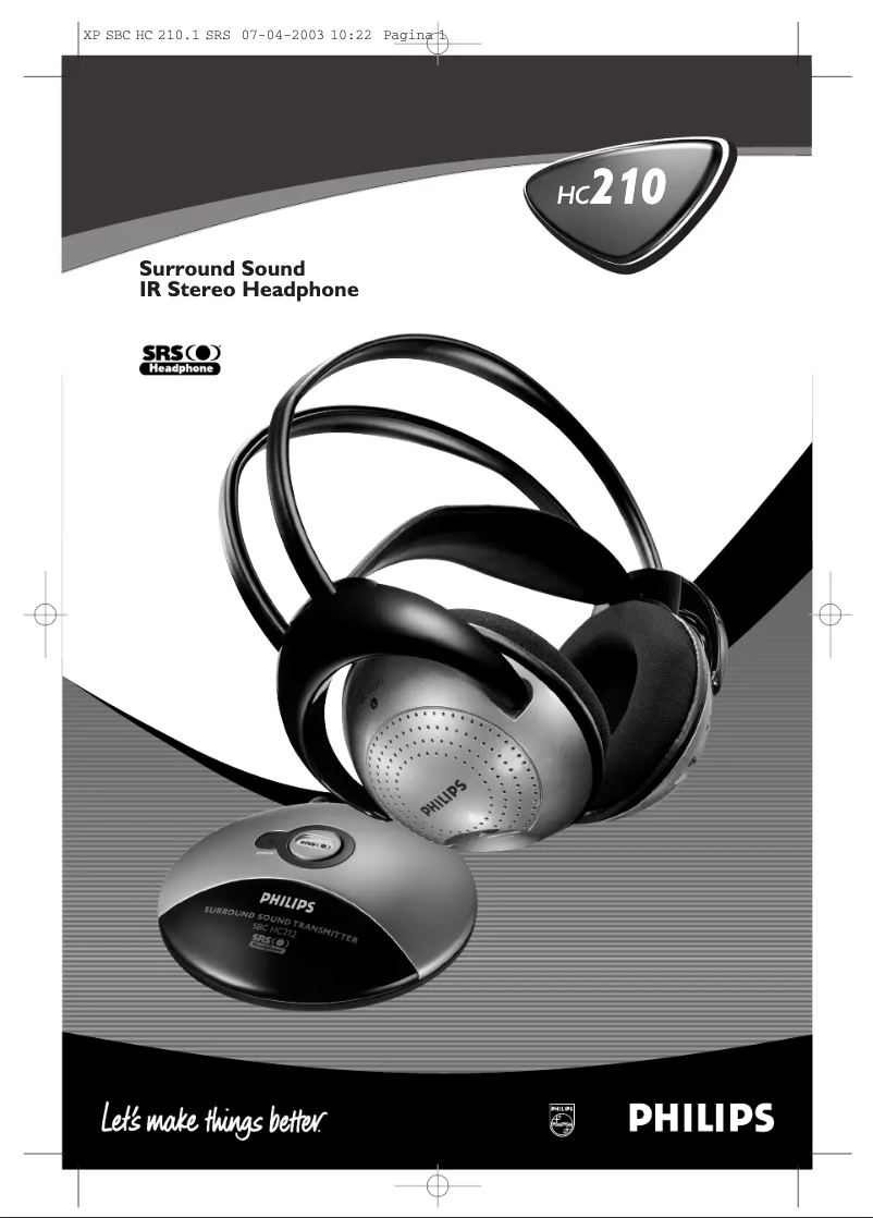 Page n°1 - Mode d'emploi Philips SBCHC210