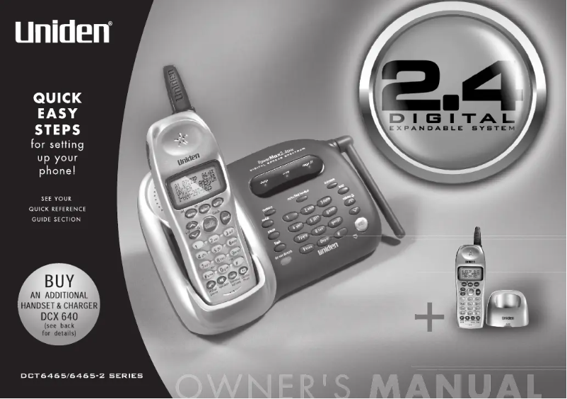 Image de la première page du manuel de l'appareil DCT 6465