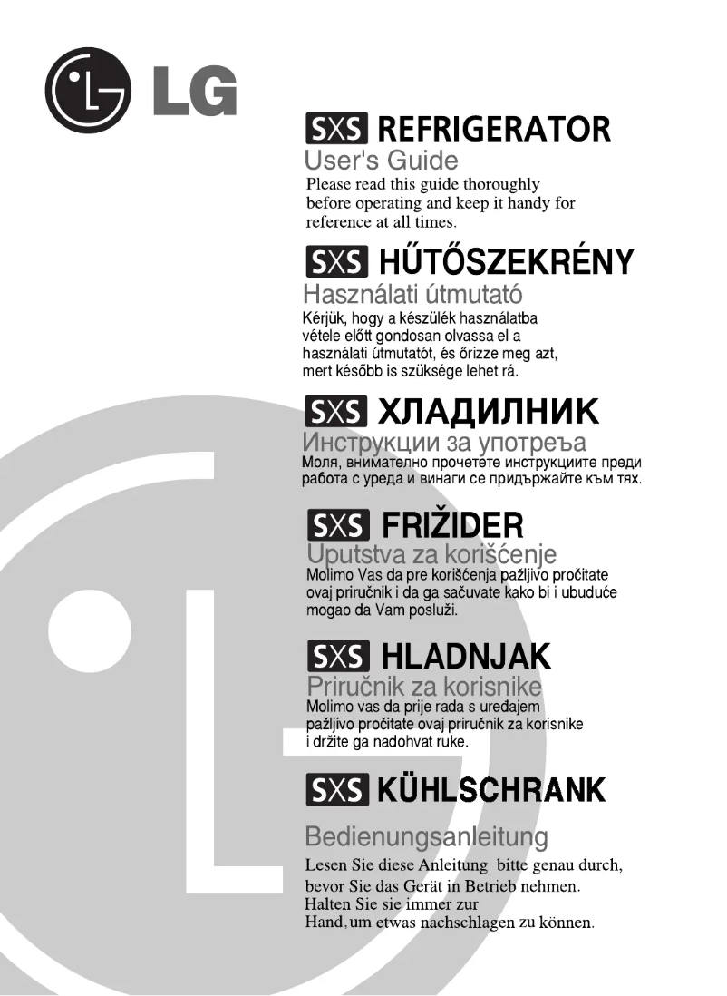 Page 1 de la notice Manuel utilisateur LG GC-B207TLQA