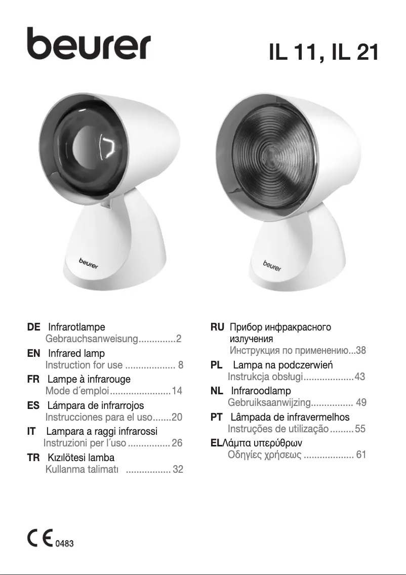 Page n°1 - Manuel utilisateur Beurer IL 21