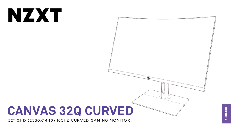 Page 1 de la notice Manuel utilisateur NZXT MN-32QSB-B1-B