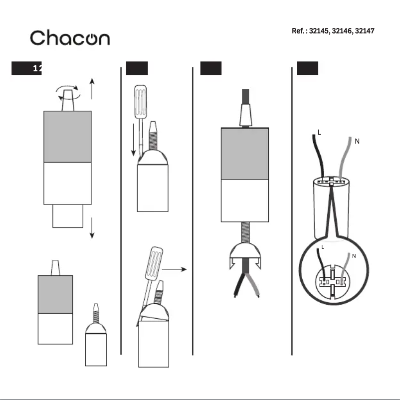 Page 1 de la notice Manuel utilisateur Chacon 32145