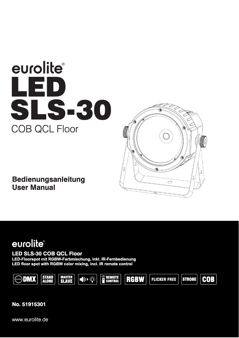Page n°1 - Manuel utilisateur Eurolite LED SLS-30