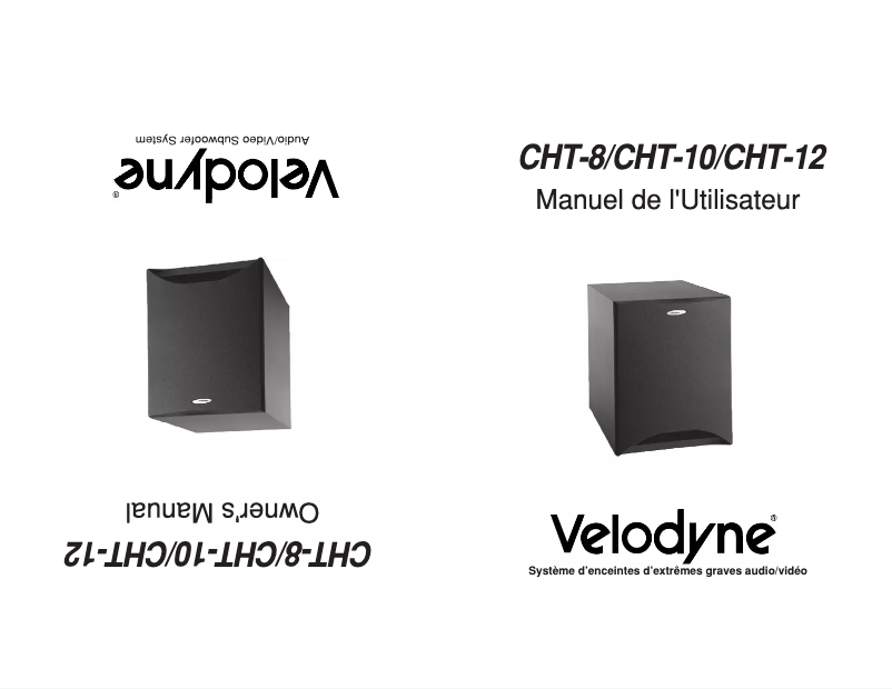 Page n°1 - Manuel utilisateur Velodyne CHT-10