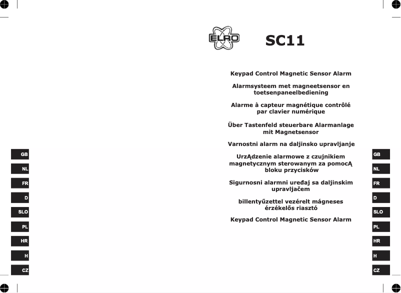 Image de la première page du manuel de l'appareil SC11