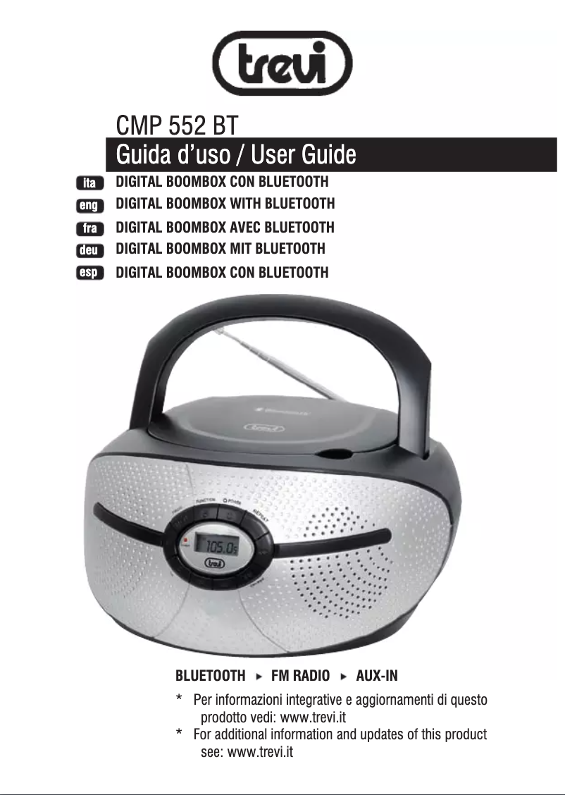 Page n°1 - Manuel utilisateur Trevi 0CM55200