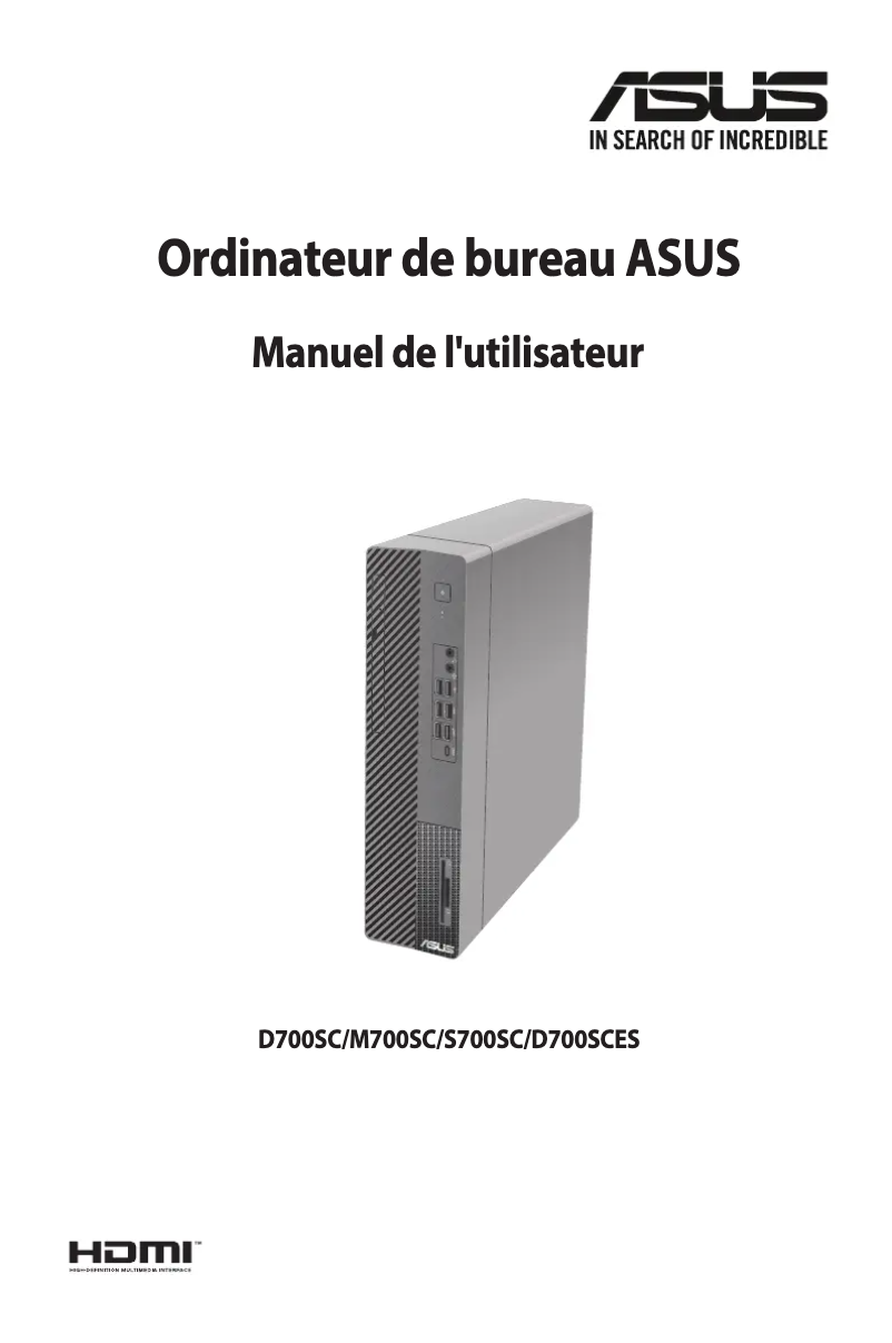Page n°1 - Manuel utilisateur Asus S700SC