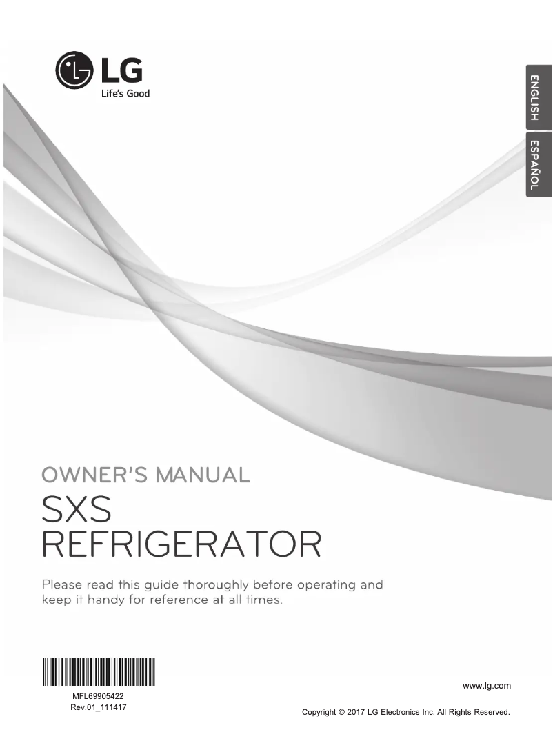 Page 1 de la notice Manuel utilisateur LG GS65SDP1