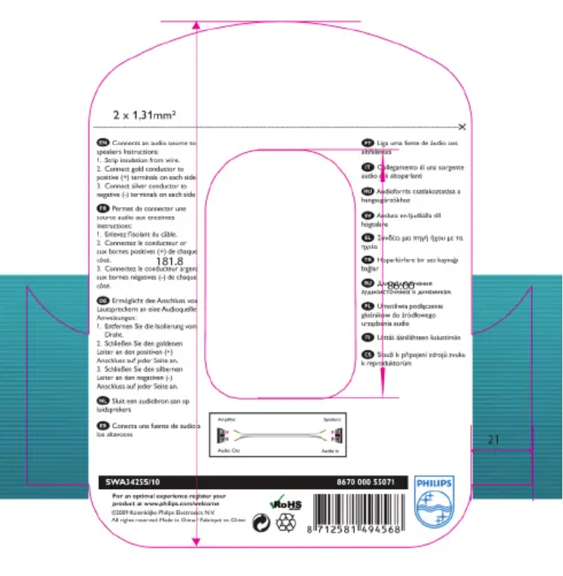 Page 1 of the manual Instruction Manual Philips SWA3425S