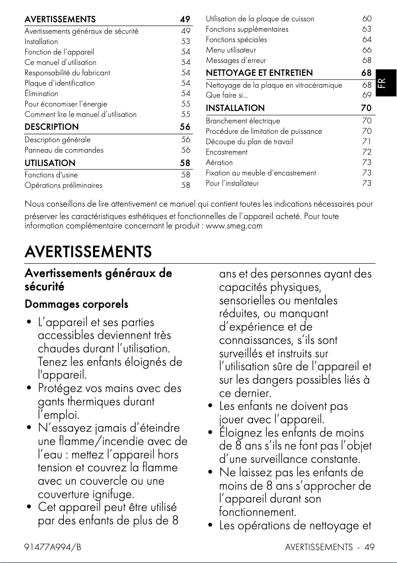 Image de la première page du manuel de l'appareil SI1M4734D