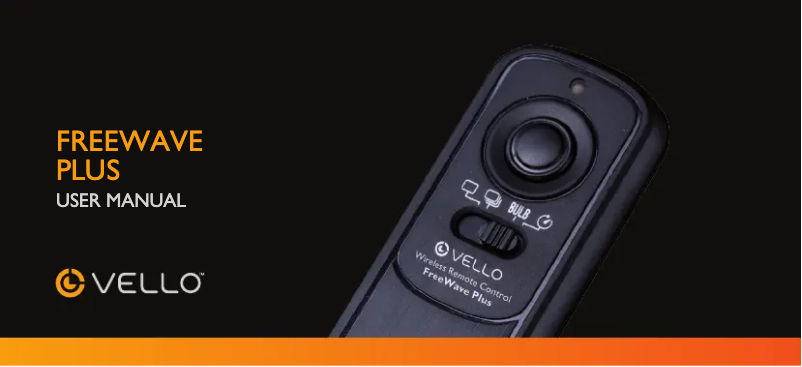 Página 1 del manual Manual de usuario Vello FreeWave Plus