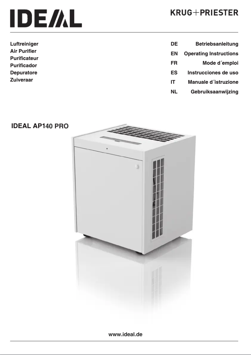 Image de la première page du manuel de l'appareil AP140 PRO