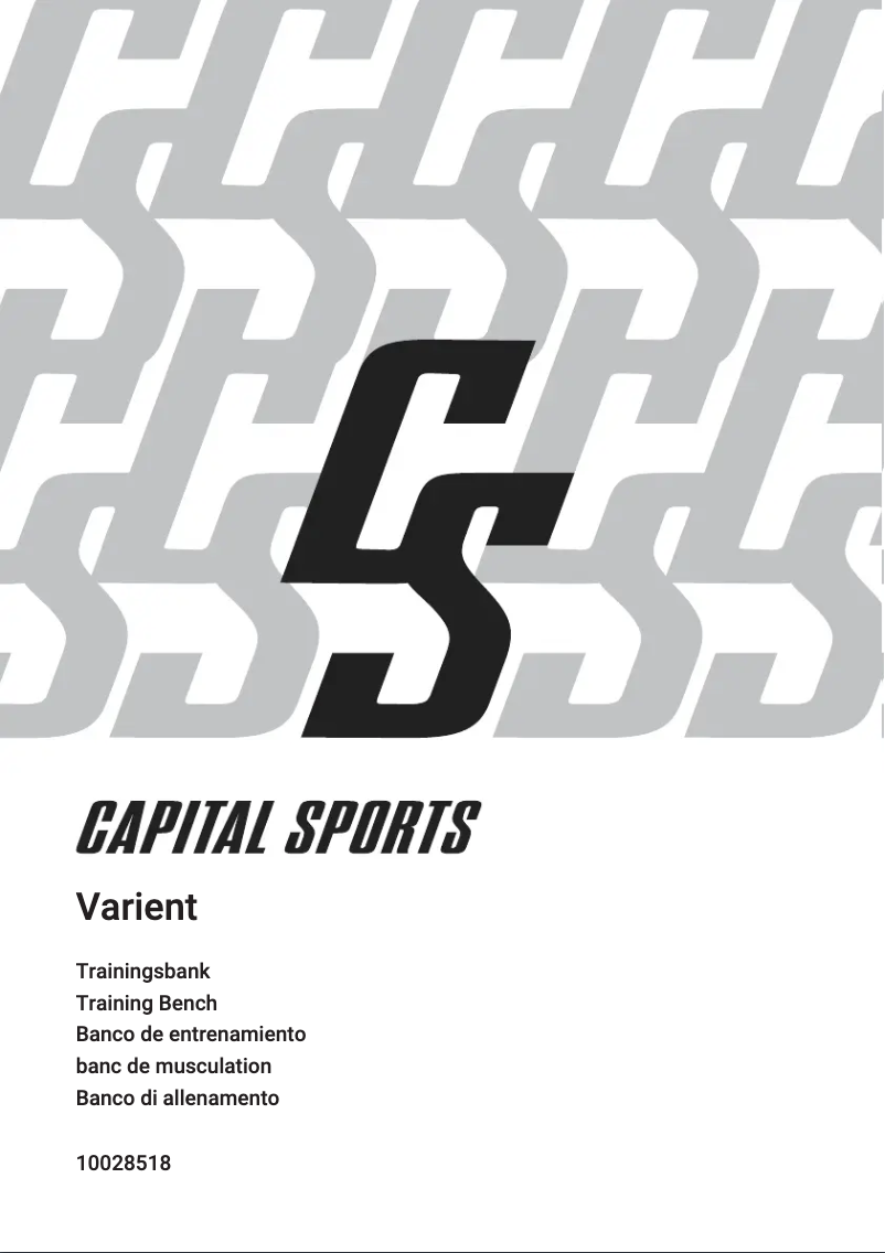 Page n°1 - Manuel utilisateur Capital Sports Varient