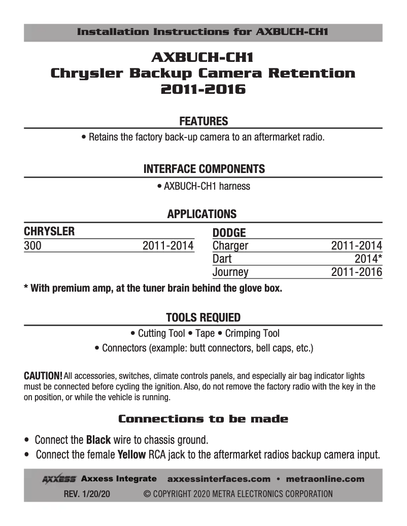 Page 1 de la notice Manuel utilisateur AXESS AXBUCH-CH1